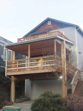Rainier valley deck addition